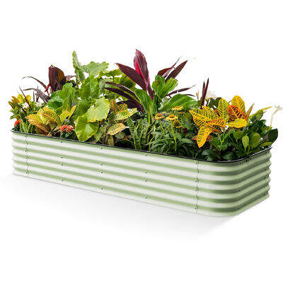 Letto da giardino rialzato Marrone 240x80x77 cm Acciaio zincato | Leroy Merlin