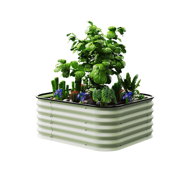 3.5*3.5*1.5Ft Galvanised Steel Vegetable Planters Large  Easy To Assemble