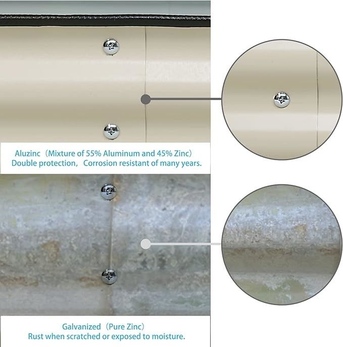 3.4×2×0.66 Ft Galvanize Yükseltilmiş Bahçe Yatakları Dışarıdaki Çiçek Ekicisi Büyük Metal Toprak Üstünde Kutular Bahçecilik için Kit