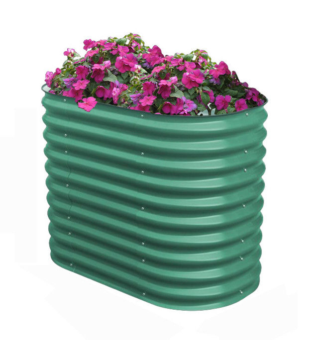Galvanizli Yükseltilmiş Bahçe Yatağı Kit Dış Bahçe Yükseltilmiş Bitki Kutusu 3.4*2*2.66 ft Metal Yükseltilmiş Bahçe Yatakları Sebze için