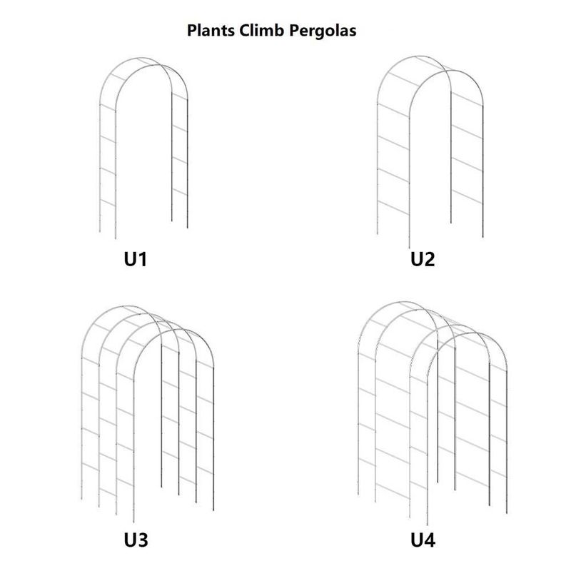 Sturdy  Outdoor Garden Metal Trellis For Cucumbers 3 Ft×8 Ft  Rustproof