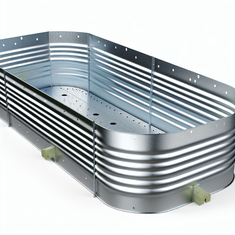 Maximisez votre espace jardin avec notre kit de jardinière surélevée ovale galvanisée résistante aux intempéries et trous de drainage