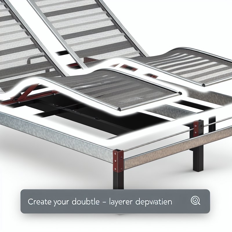 Double-layer Galvanized Finish Type Electric Adjustable Bed Frame for Enhanced Sleep Experience