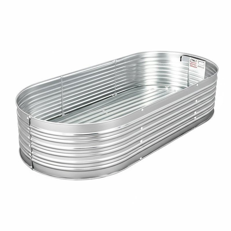 4 Feet X 2 Feet Oval Galvanized Raised Garden Bed Kit Suitable For Indoor And Outdoor Product Dimensions 77.8